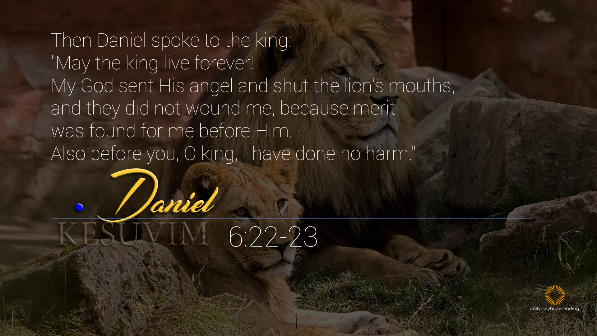 Daniel | Daily Holy Bible Reading