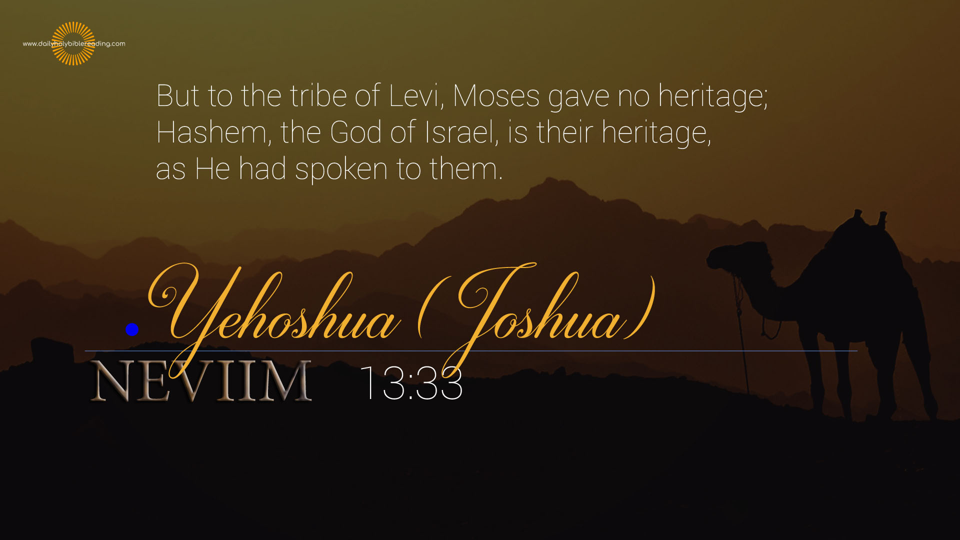 JOSHUA Chapter 13 | Daily Holy Bible Reading