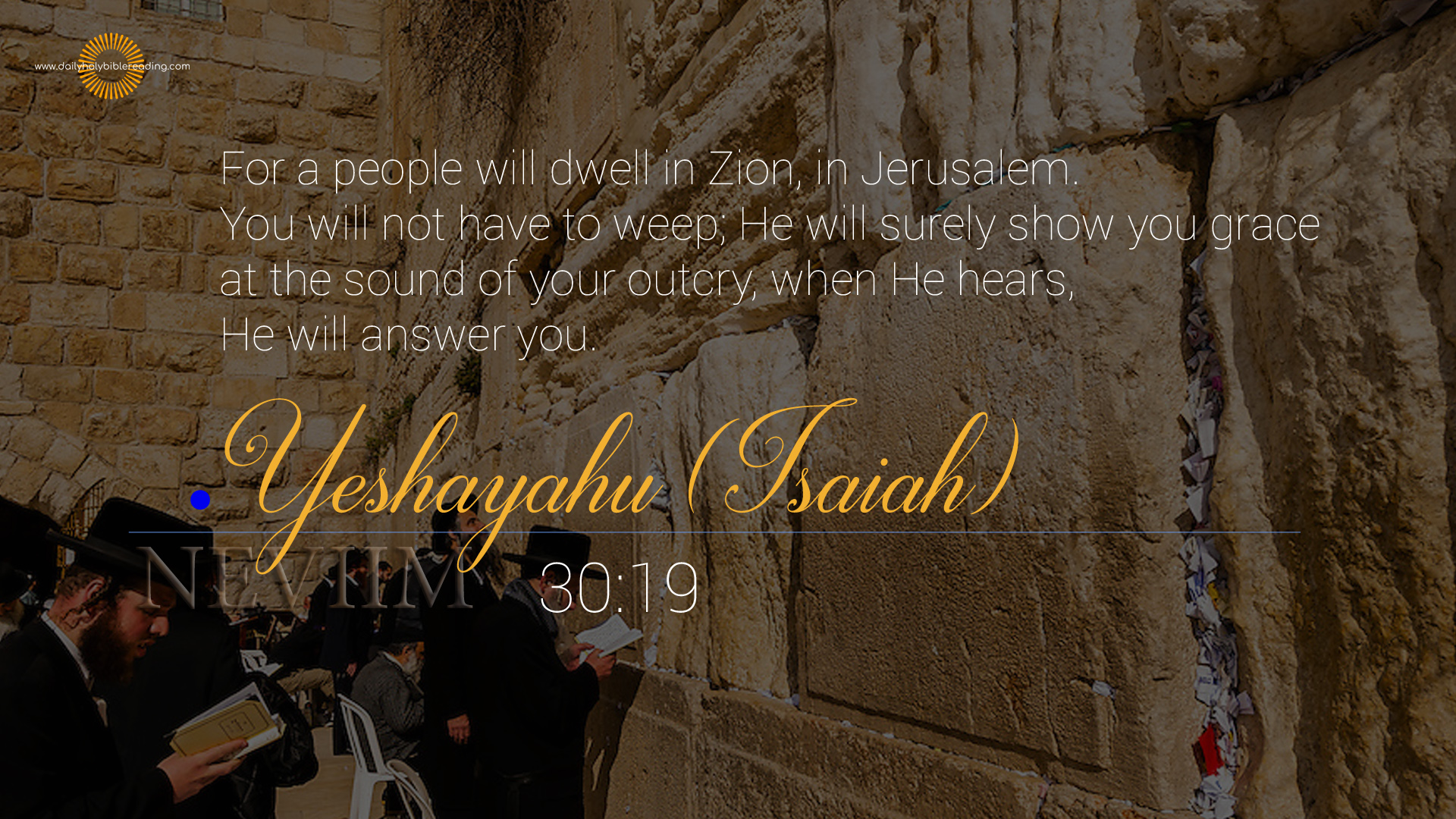 Yeshayahu 30.19 | This Is TRUTH