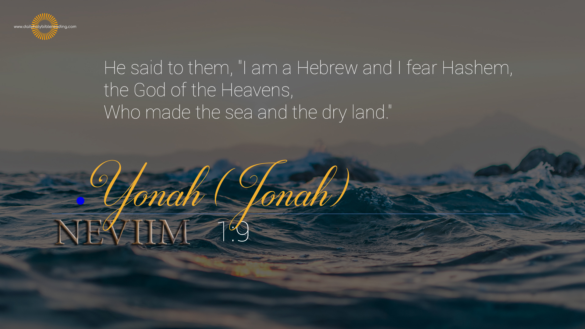 Jonah Chapter 1 | Daily Holy Bible Reading