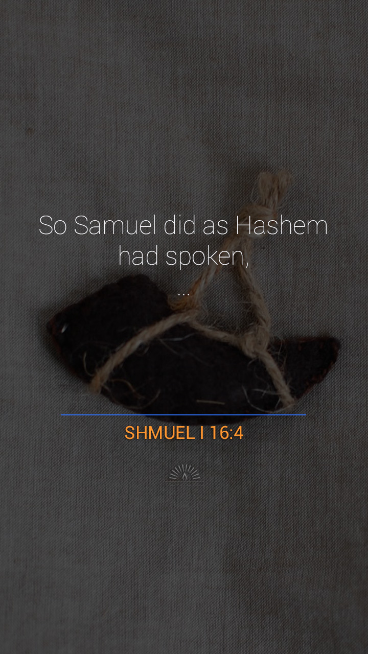 1 SAMUEL Chapter 16 | Daily Holy Bible Reading